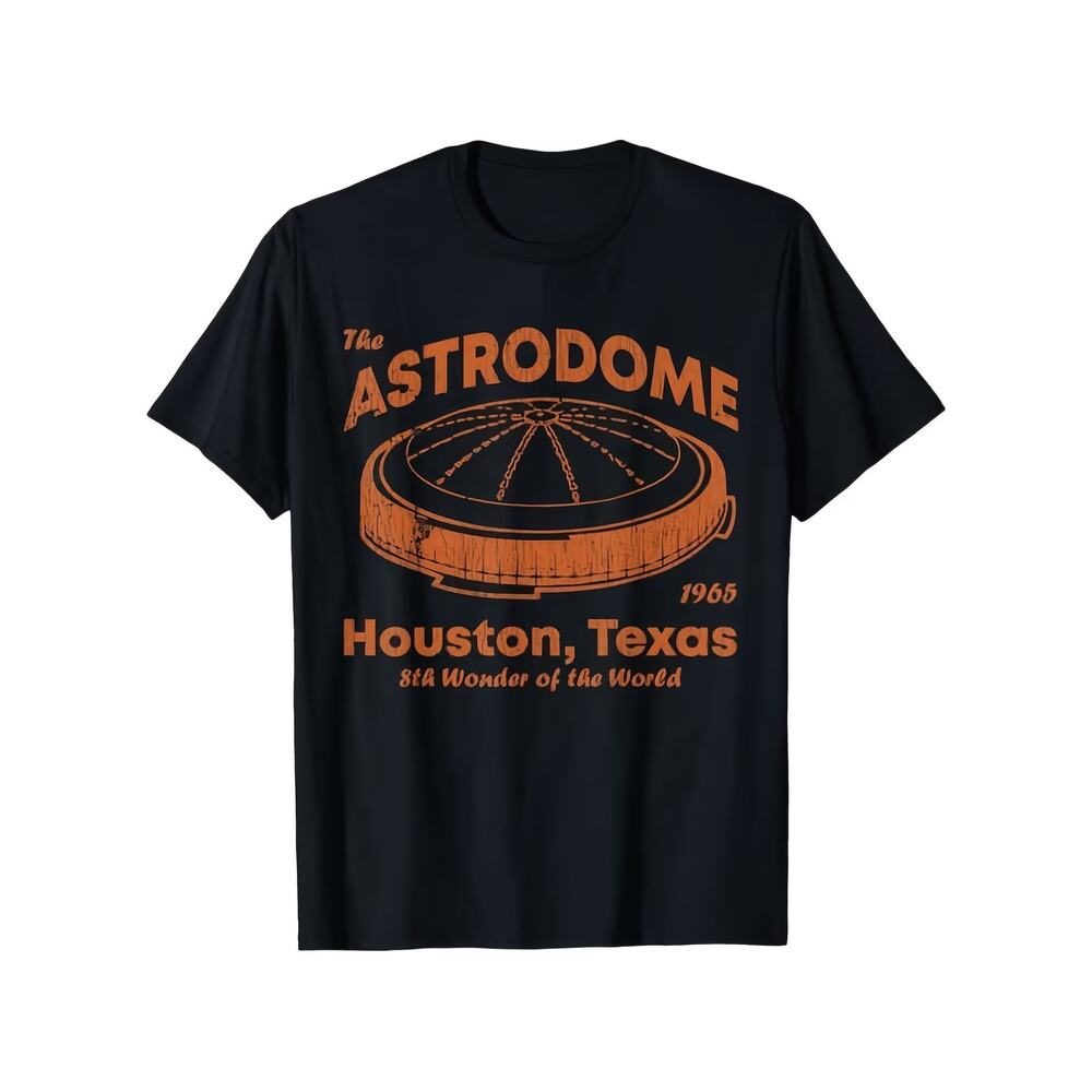 Houston Astros T Shirt 3X Retro MLB Astrodome Big Throwback Men's Tee New Black